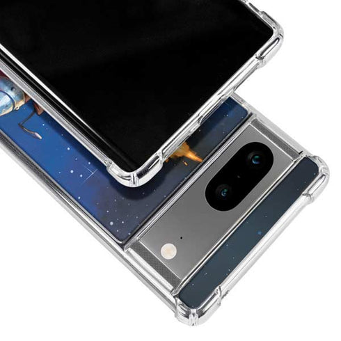 Marvel Rocket Raccoon Rocket Ride Google Pixel 8 Clear Case